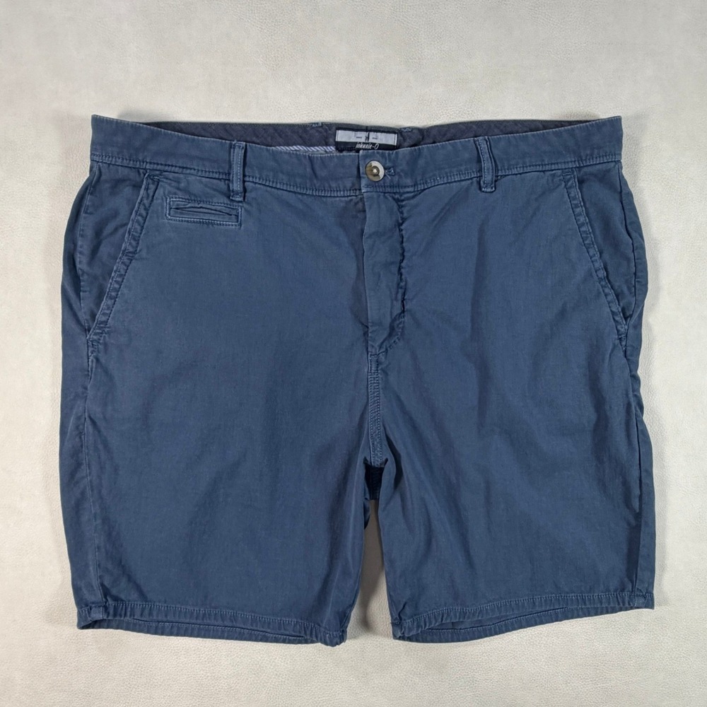 Johnnie-O Golf Shorts Mens Size 40 Blue Stretch Lyocell Cotton Blend Casual